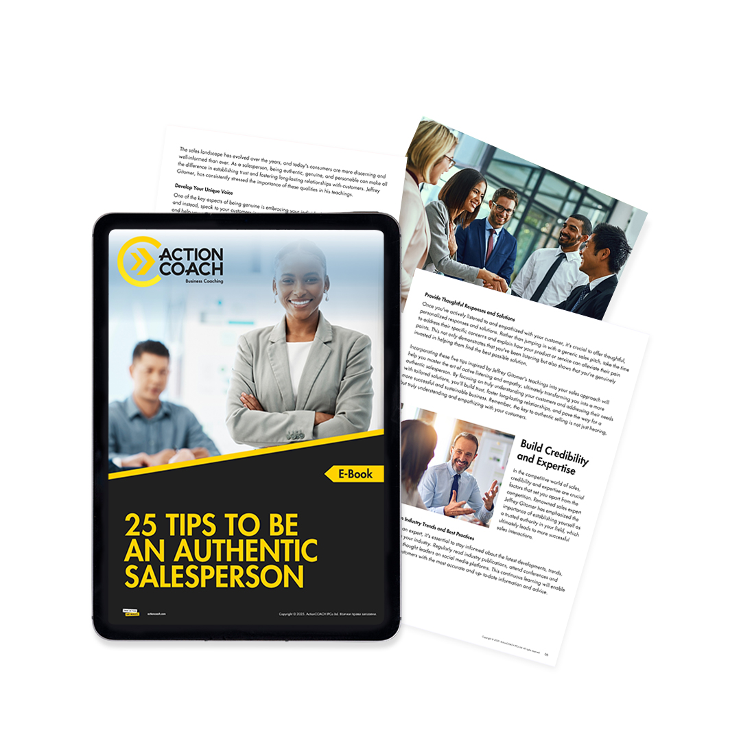 25 tips for being an authentic sales person
